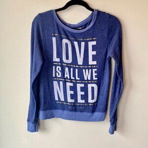 Spiritual Gangster Love is All We Need Pullover S
